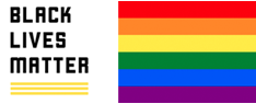 black lives matter rainbow flag